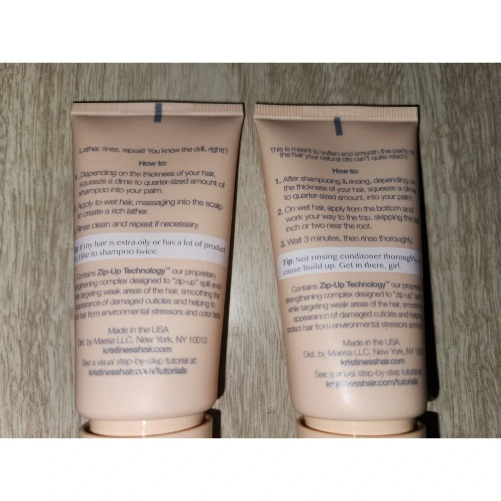 Kristin Ess One‎ Signature Shampoo and Conditioner Travel Set 2oz Each. S6